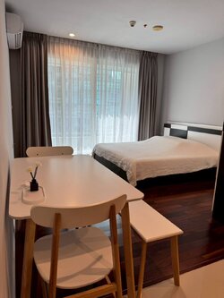 ให้เช่าคอนโด Circle Condominium (เซอร์เคิล คอนโดมิเนียม) High Rise โซนพื้นที่ MRT เพชรบุรี ห้องแบบ Studio 1ห้องน้ำ ขนาดห้อง 33 ตรม. ชั้น 27 ตึก 1