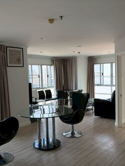 ให้เช่าคอนโด Lumpini Park Riverside Rama 3 (ลุมพินี พาร์ค ริเวอร์ไซด์ พระราม 3) 3ห้องนอน / 2ห้องน้ำ ขนาด 104 ตรม. ชั้น 22 ตึก A ค่าเช่า 36,000 ต่อเดือน วิวแม่น้ำ