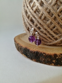 ต่างหูอเมทิสต์(Amethyst)