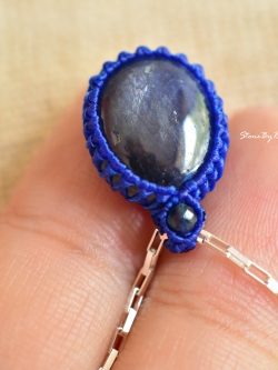 สร้อยคอเงินจี้พลอยไพลิน