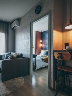 ให้เช่าคอนโด Noble Revolve Ratchada 2 (โนเบิล รีวอลฟ์ รัชดา 2) ตกแต่งเฟอร์ครบห้องสวยน่าอยู่ ชั้นสูง ใกล้ MRT ศูนย์วัฒนธรรมฯ 80 ม.