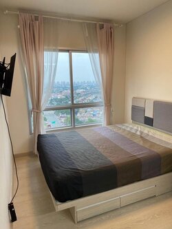 ปล่อยเช่าคอนโด Niche id @ Pakkret Station (นิช ไอดี แอท ปากเกร็ด สเตชั่น) - ตกแต่งครบชั้นสูงมีเครื่องซักผ้า - การเดินทาง: ใกล้ MRT เลี่ยงเมืองปากเกร็ด