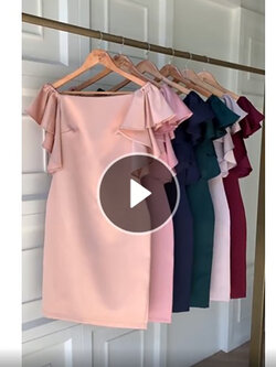 kudapy เดรสสั้นเปิดไหล่ แขนระบาย ทรงเอใส่ไปงาน