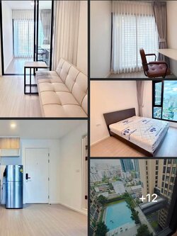 ปล่อยเช่าคอนโด Denim Jatujak (เดนิม จตุจักร) โซน BTS หมอชิต MRT จตุจักร ห้องแบบ 1ห้องนอน / 1ห้องอเนกประสงค์ / 1ห้องน้ำ / โซนครัวปิด ขนาดห้อง 34.5 ตรม. ชั้น 12A