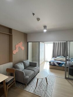 ให้เช่าห้องแบบ 1ห้องนอน 1ห้องน้ำ 1ครัวแยก โซนพื้นที่ MRT พระราม 9 คอนโด Supalai Veranda Rama 9 (ศุภาลัย เวอเรนด้า พระราม 9) ขนาดห้อง 37 ตรม. ชั้น 21 ตึก B