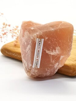 หินพีชมูนสโตนก้อนธรรมชาติ Peach Moonstone