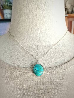 สร้อยคอเงินจี้หินเทอร์ควอยส์ Turquoise