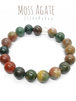 สร้อยข้อมือหินมอสอาเกต