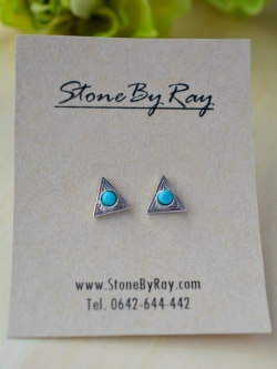 ต่างหูเงินหินเทอร์ควอยส์