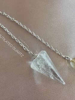 เพนดูลั่มหินไหมทอง Rutilated Quartz