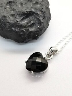 สร้อยคอเงินจี้หินสะเก็ดดาว