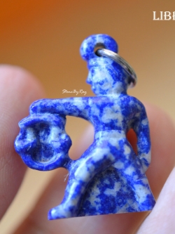 สร้อยคอเงินจี้หินแกะสลักราศีตุล(Libra)