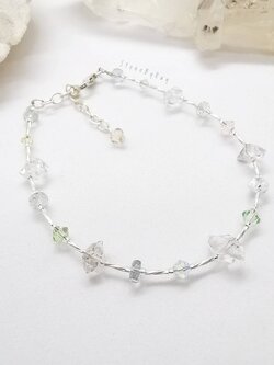 สร้อยข้อมือเงินหินเฮอร์คิเมอร์ไดม่อน Herkimer Diamond