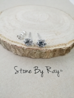 ต่างหูคริสตัลเฮอร์คิเมอร์ Herkimer Diamond.