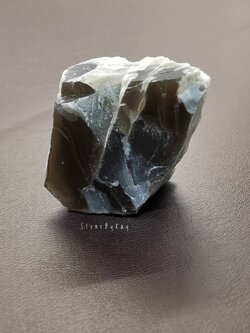 หินแบล็กมูนสโตนก้อนธรรมชาติ Black Moonstone