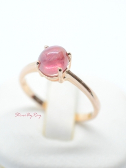 แหวนพลอยทัวมาลีนสีชมพู(Tourmaline)