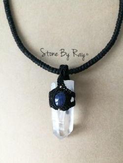 สร้อยคอคริสตัลควอตซ์&ไพลิน