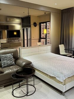 ปล่อยเช่า Rhythm Asoke (ริทึ่ม อโศก) - โซนพื้นที่ MRT พระราม 9 Studio 1ห้องน้ำ - ขนาดห้อง 22.5 ตรม. ชั้น 35 - ให้เช่า 14,000 ต่อเดือน