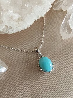 สร้อยคอเงินจี้หินเทอร์ควอยส์ Turquoise