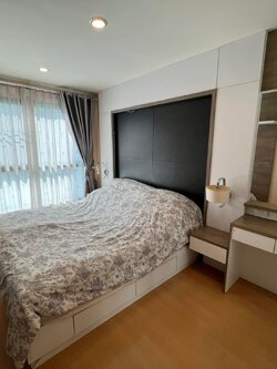 ปล่อยเช่าคอนโด Metro Sky Ratchada (เมโทร สกาย รัชดา) - ห้องตกแต่งครบมีเครื่องซักผ้า - การเดินทาง: MRT ห้วยขวาง