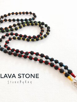 สร้อยประคำ108 หินลาวา