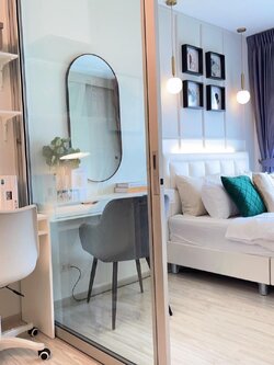 ขายห้องสวยน่าอยู่ตกแต่งอย่างดี MRT บางกระสอ สอบถามแอด Line ID : Smile-easy ที่ Aspire Rattanathibet 2