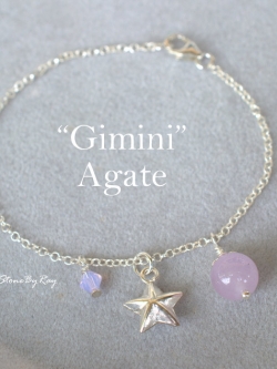 สร้อยข้อมือเงินหินอาเกต