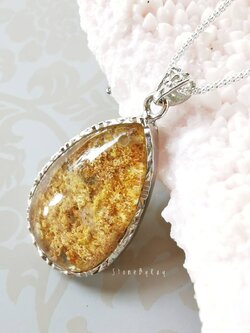 สร้อยคอเงินจี้หินโป่งข่าม