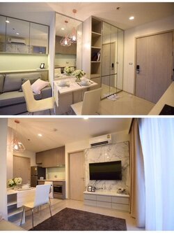 ให้เช่า Rhythm Sukhumvit 36-38 1ห้องนอนชั้น19ตกแต่งสวยพร้อมอยู่