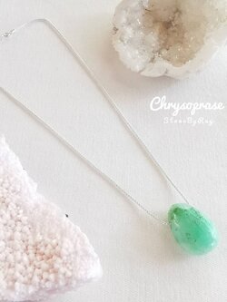 สร้อยคอเงินจี้หินคริสโซเพรส