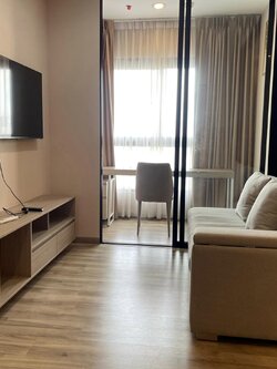 ปล่อยเช่าคอนโด Niche Mono Charoen Nakorn (นิช โมโน เจริญนคร) - 1ห้องนอน 1ห้องทำงาน 1ห้องน้ำ 1ห้องนั่งเล่น - ขนาดห้อง 34 ตรม. ชั้น 8 ฝั่งแม่น้ำเจ้าพระยา เห็นโค้งแม่น้ำชัดเจน