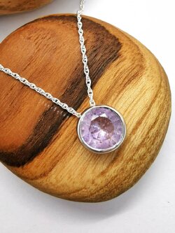 สร้อยคอเงินจี้หินซุปเปอร์เซเว่น Super seven