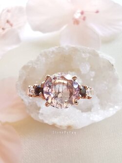 แหวนหินซุปเปอร์เซเว่นเจียรเหลี่ยม Super Seven