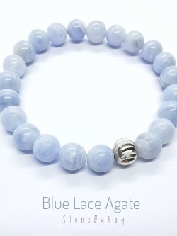 สร้อยข้อมือหินบลูเลสอาเกต