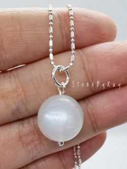 สร้อยคอเงินจี้หินมูนสโตน