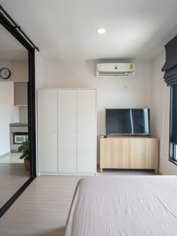 ปล่อยเช่าคอนโด Aspire Asoke - Ratchada (แอสปาย อโศก - รัชดา) รัชดาซอย3 - 1ห้องนอน 1ห้องน้ำ 1ห้องนั่งเล่น 1ห้องครัว - ใกล้ MRT พระราม 9 - ขนาดห้อง 30 ตรม. ชั้น 5 ตึก B