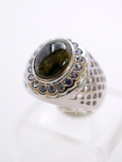 แหวนเงินแท้พลอยสตาร์แซปไฟร์ Star Sapphire