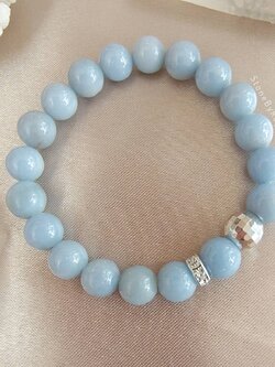 สร้อยข้อมือหินแองเจิลไลท์ Angelite