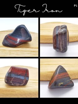 หินไทเกอร์ไอออนก้อนธรรมชาติขัดเงา (Tiger Iron)