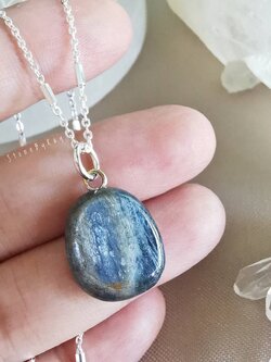 สร้อยคอเงินจี้หินไคยาไนท์ (Kyanite)