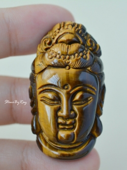 จี้เจ้าแม่กวนอิมหินตาเสือ (Guan Yin pendant)