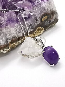 สร้อยคอเงินจี้หินอเมทิสต์ Amethyst