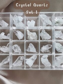 ชุดหินคริสตัลควอตซ์ผลึกธรรมชาติ(20ก้อน) set.1