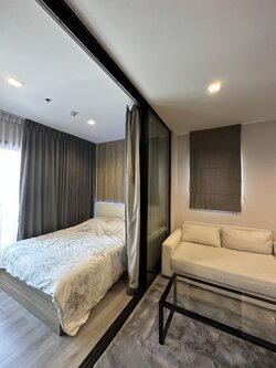 ปล่อยเช่าคอนโด The Politan Rive (เดอะ โพลิแทน รีฟ) - เฟอร์เครื่องใช้ไฟฟ้าครบครั้น - การเดินทาง: ใกล้ MRT พระนั่งเกล้า