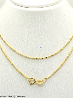 สร้อยอิตาลี18kแท้ ลายไข่ปลา