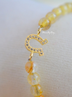 สร้อยข้อมือไหมทอง(Rutilated Quartz)