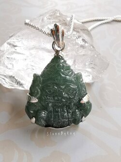 จี้หินหยกแกะสลักพระราหู