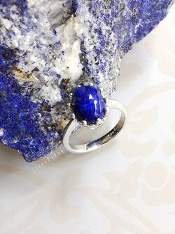 แหวนเงินหินลาพิสลาซูลี Lapis Lazuli