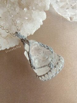 สร้อยคอเงินจี้พระพิฆเนศคริสตัลควอตซ์