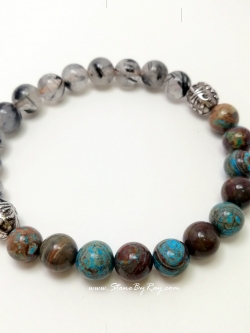 สร้อยข้อมือหินไหมดำ,คริสโซโคล่า